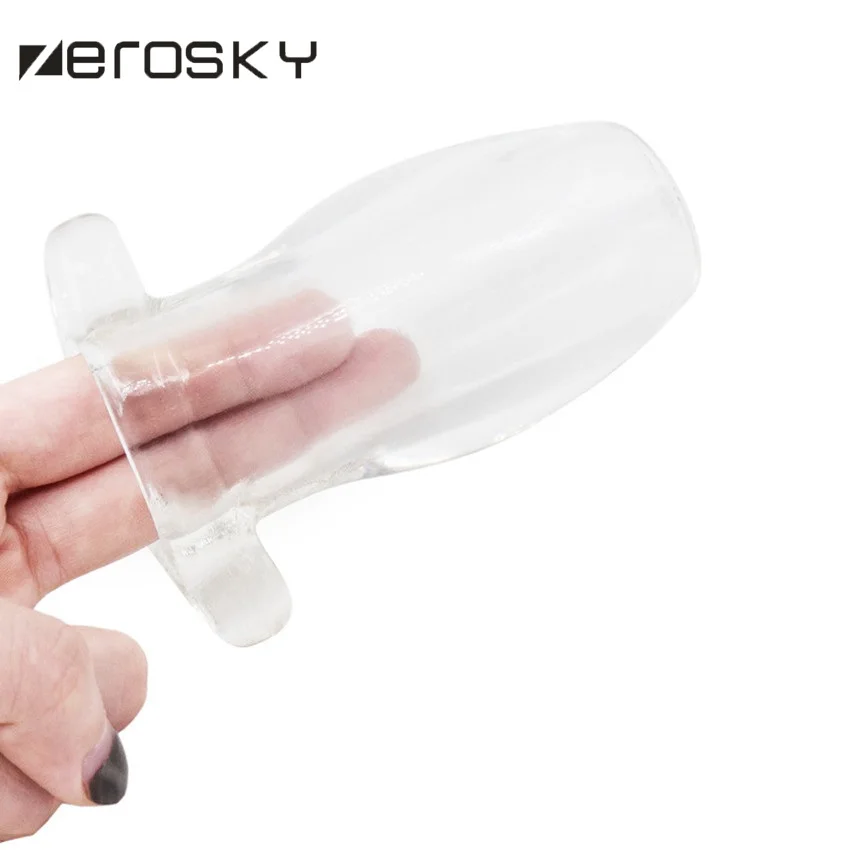 Прозрачная мягкая ажурная Анальная пробка Zerosky из ТПЭ Анальный распылитель для
