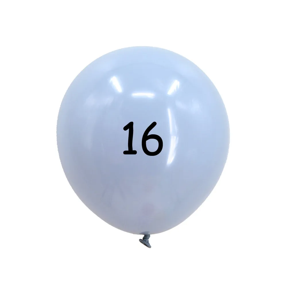 Macaron balloon 16 100 шт 10 дюймов конфеты Макаруны латексные шары, гелий воздушные шары для вечерние, свадьбы, дня рождения, детские игрушки, вечерние шары - Цвет: Macaron balloon 16