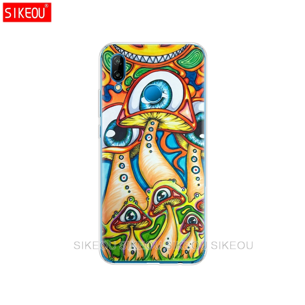 Силиконовый чехол для телефона Huawei P20 P7 P8 P9 P10 Lite Plus Pro 2017 P Smart Psychedelic Art | Мобильные
