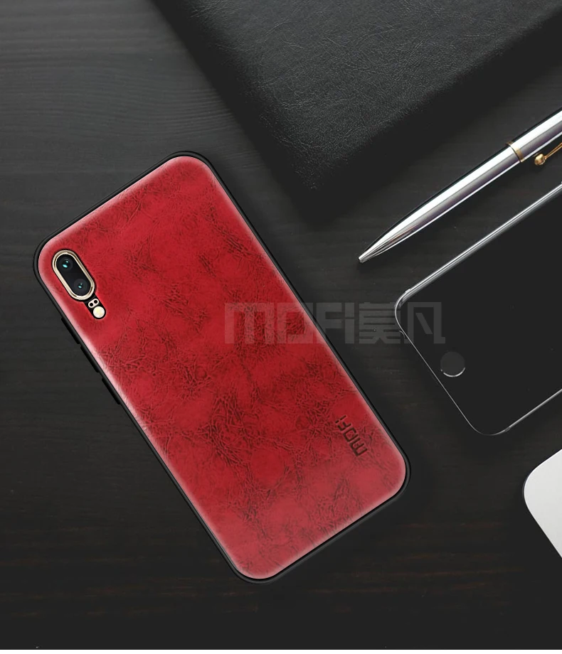 MOFi PU кожа+ чехол из термополиуретана и поликарбоната для huawei P20 5," чехол для телефона полная Защита задняя крышка для huawei P20 чехол