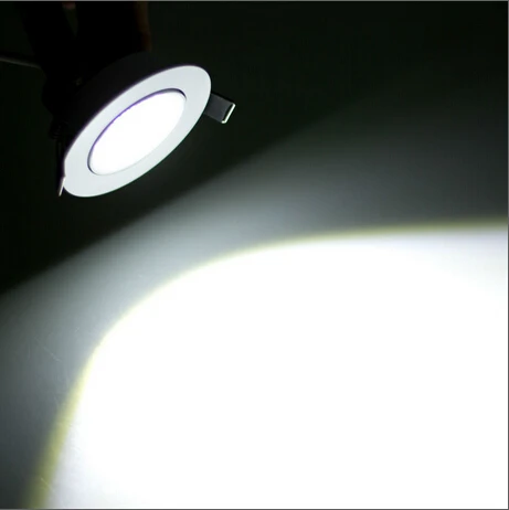 silver shell aluminum 3W 5W 7W LED COB chip downlight Recessed Ceiling light Spot Light Lamp White/ warm white | Освещение