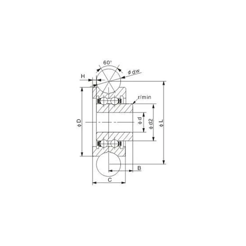 10pcs SG25 U Groove Bearing 8X30X14 mm Double Row Sealed Ball For 10mm Linear Guide Rail Free Shipping SG8RS | Обустройство дома