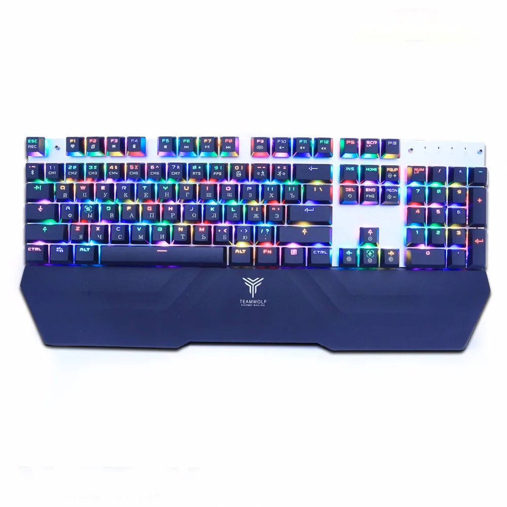 Bluetooth Беспроводная игровая механическая клавиатура светодиодный RGB с подсветкой Teclado Anti ghosting для геймера