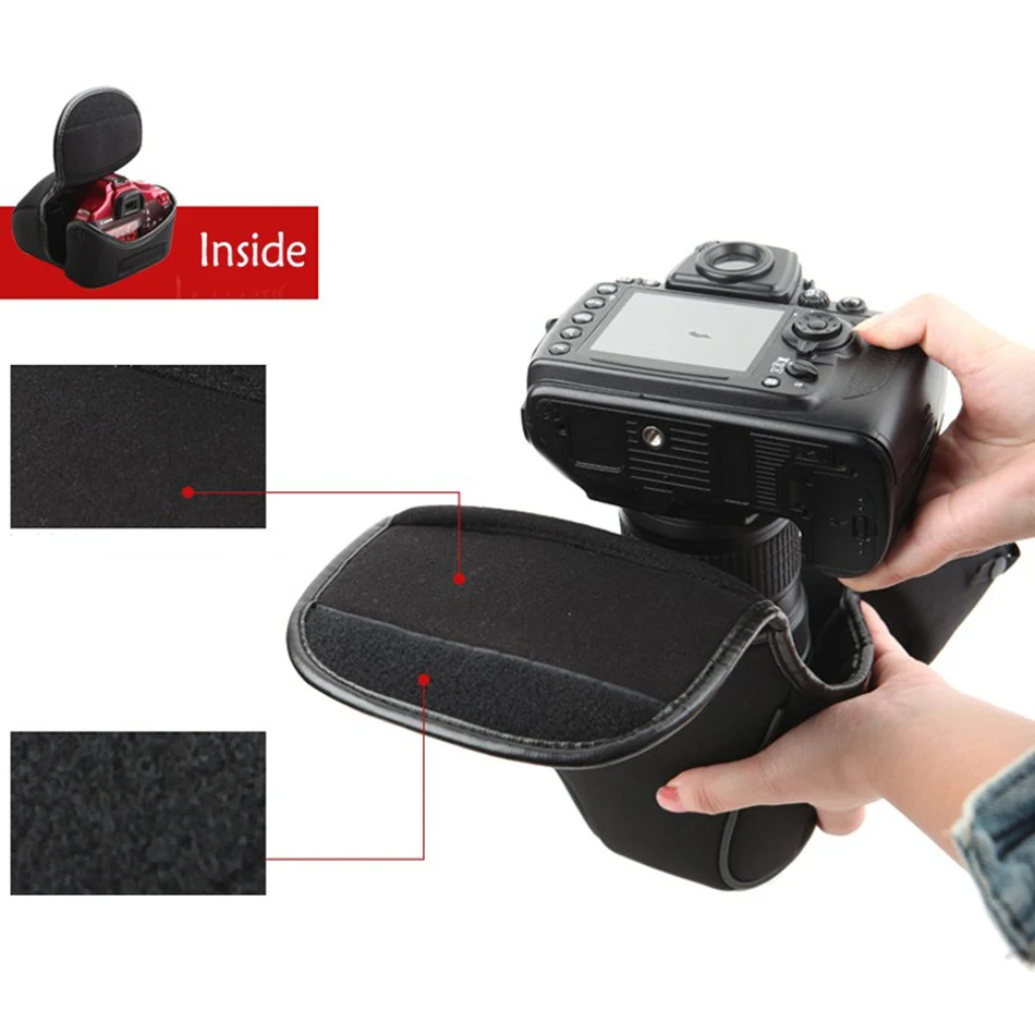 Чехол для камеры из мягкого неопрена сумка Canon EOS 5D2 5D3 5D4 5D 50D 55D 60D 7D 7D2 70D 77D 750D 1300D 1200D