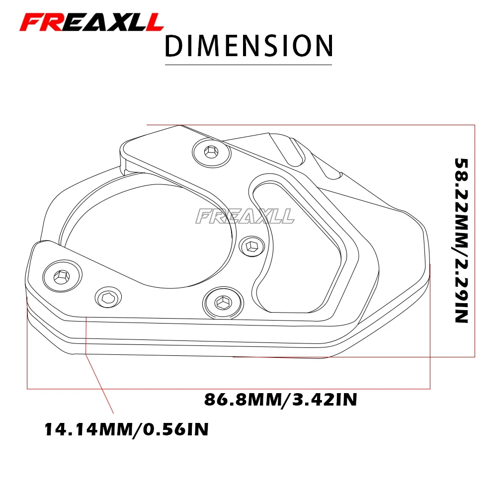 Для RC390 RC 390 2014 2015 2016 2017 2018 CNC алюминиевая подставка для мотоцикла боковая