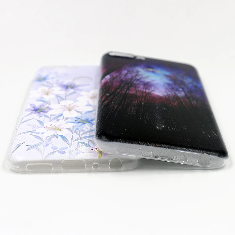 For Huawei P Smart 5.65 Inch Colorful Phone Case Soft Tpu Silicone Cover Printed Fundas |