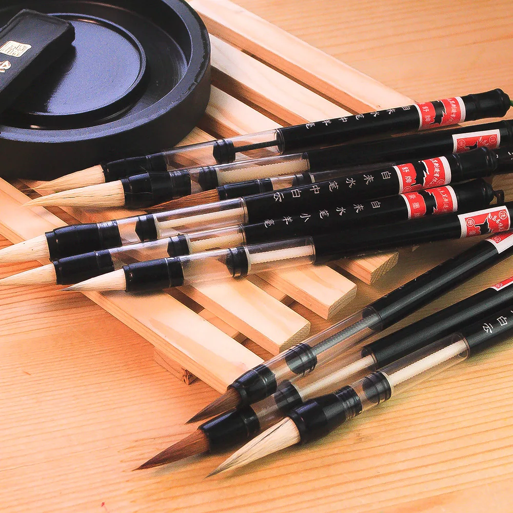 6 шт./компл. цвет воды фломастеры и принадлежности для письма|calligraphy brush pen|brush