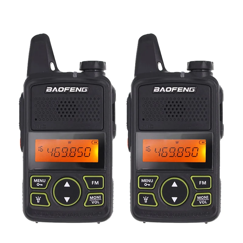 2 pieces 2 шт Baofeng BF-T1 мини-рация UHF 400-470MHz дети fm-приемопередатчик радио с PTT наушник детский двухсторонний радио Comunicador - Цвет: 2 pieces
