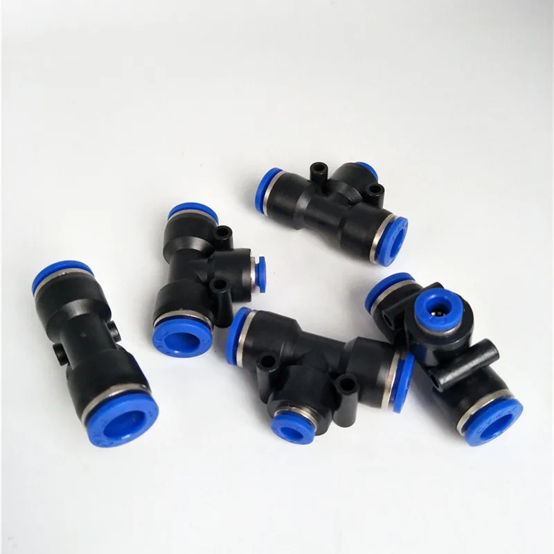 5 шт. пневматический 3 сторонний соединитель воздушной линии от 10 мм до 6 Т