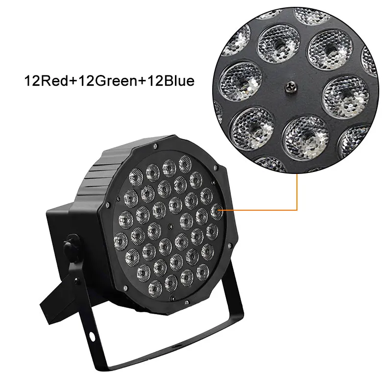 36 пар светодиодный свет для сцены RGB кристалл магический шар лампы DMX512 параболический алюминизированный отражатель 110-240 V Дискотека для рождественской вечеринки DJ декоративный светильник