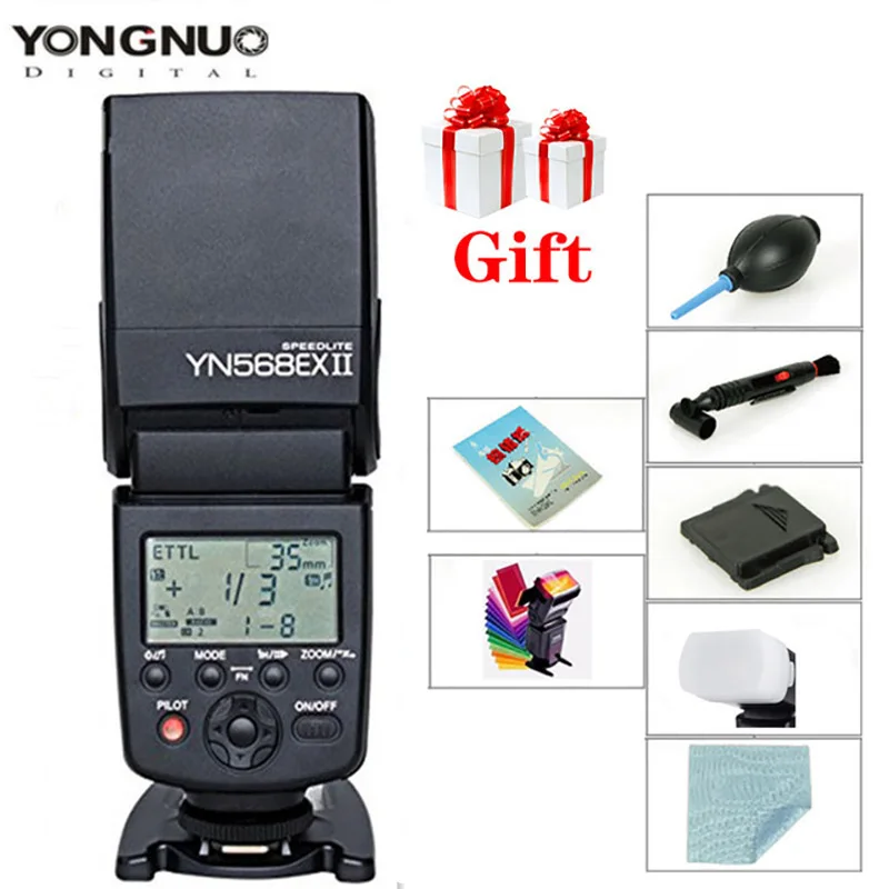 Беспроводная вспышка YONGNUO YN 568EXII YN568EXII TTL HSS для Canon 1100d 650d 600d 700d YN568EX Nikon D800 D750