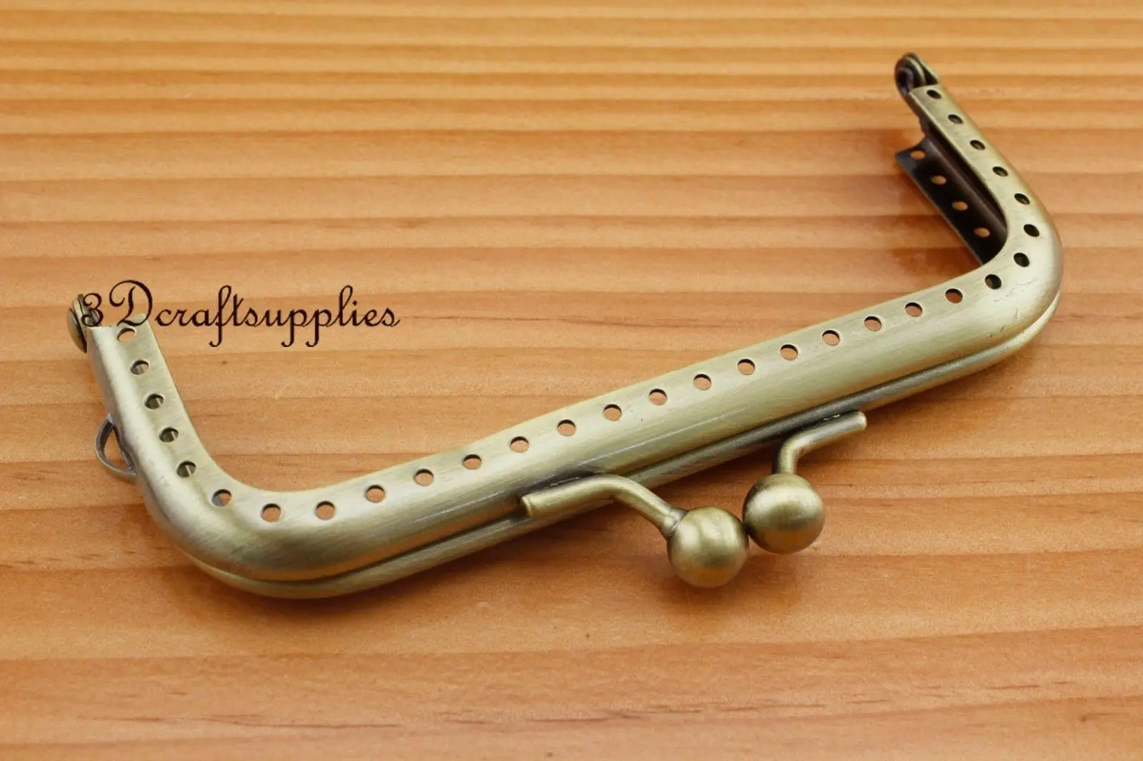 Металлическая рамка для сумки и кошелька швейная с застежкой 10 5 см x 4