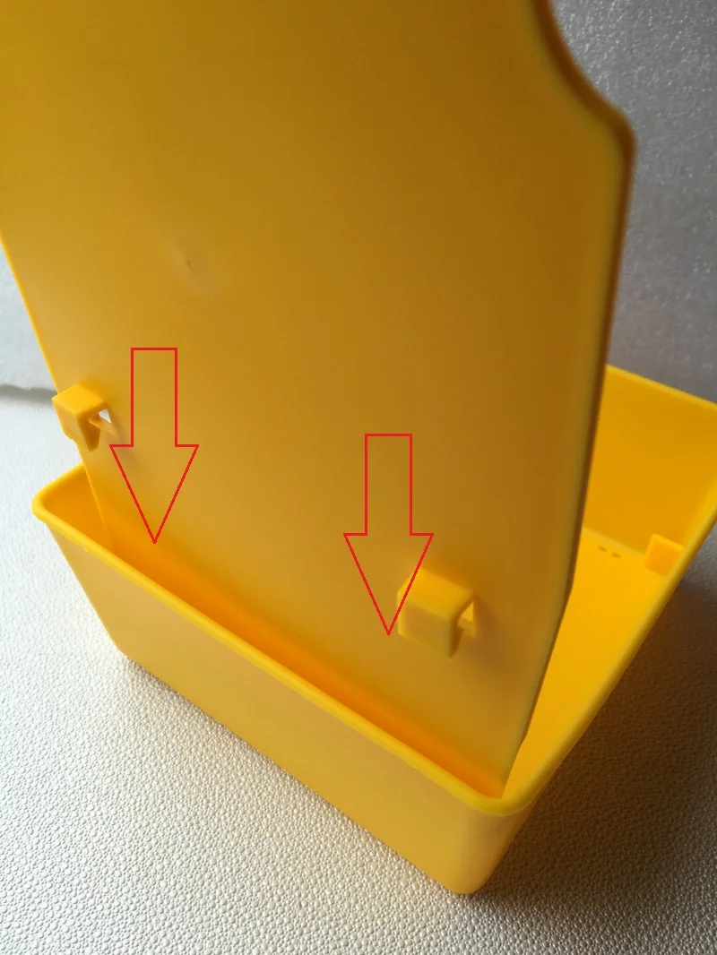 Новый 1 шт. стоматологический лабораторный рабочий чехол лоток с зажимом желтый