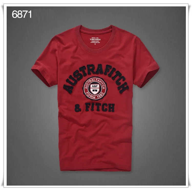Camiseta/хлопковая Футболка с круглым вырезом и надписью; брендовая мужская одежда