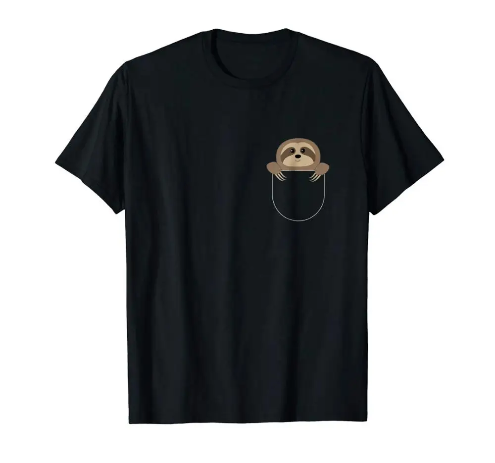 Футболка Chillin Sloth с карманом забавная приталенная Мужская футболка надписью In Your