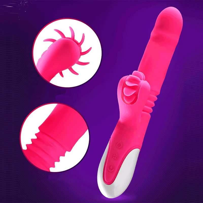 Колесо качения вибратор Телескопический водонепроницаемый G Spot Массаж клитор