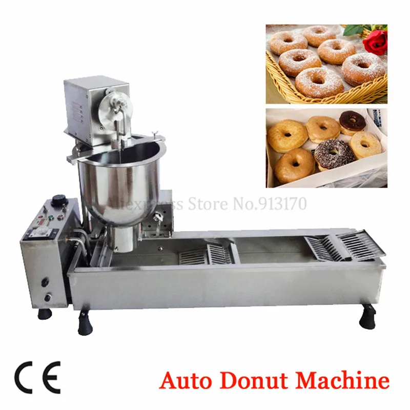 

Stainless Steel Automatic Donuts Machine Small Commercial Auto Doughnut Production Equipment 220V/110V 3000W 3 Molds
