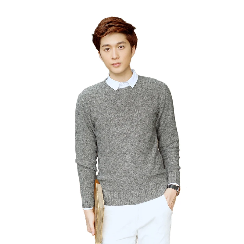 

Men Kintted Sweater Slim Fit Men Pullover Fashion Brand Casual Sweater Solid Knitting Men Christmas Sweaters And Pullovers XXL