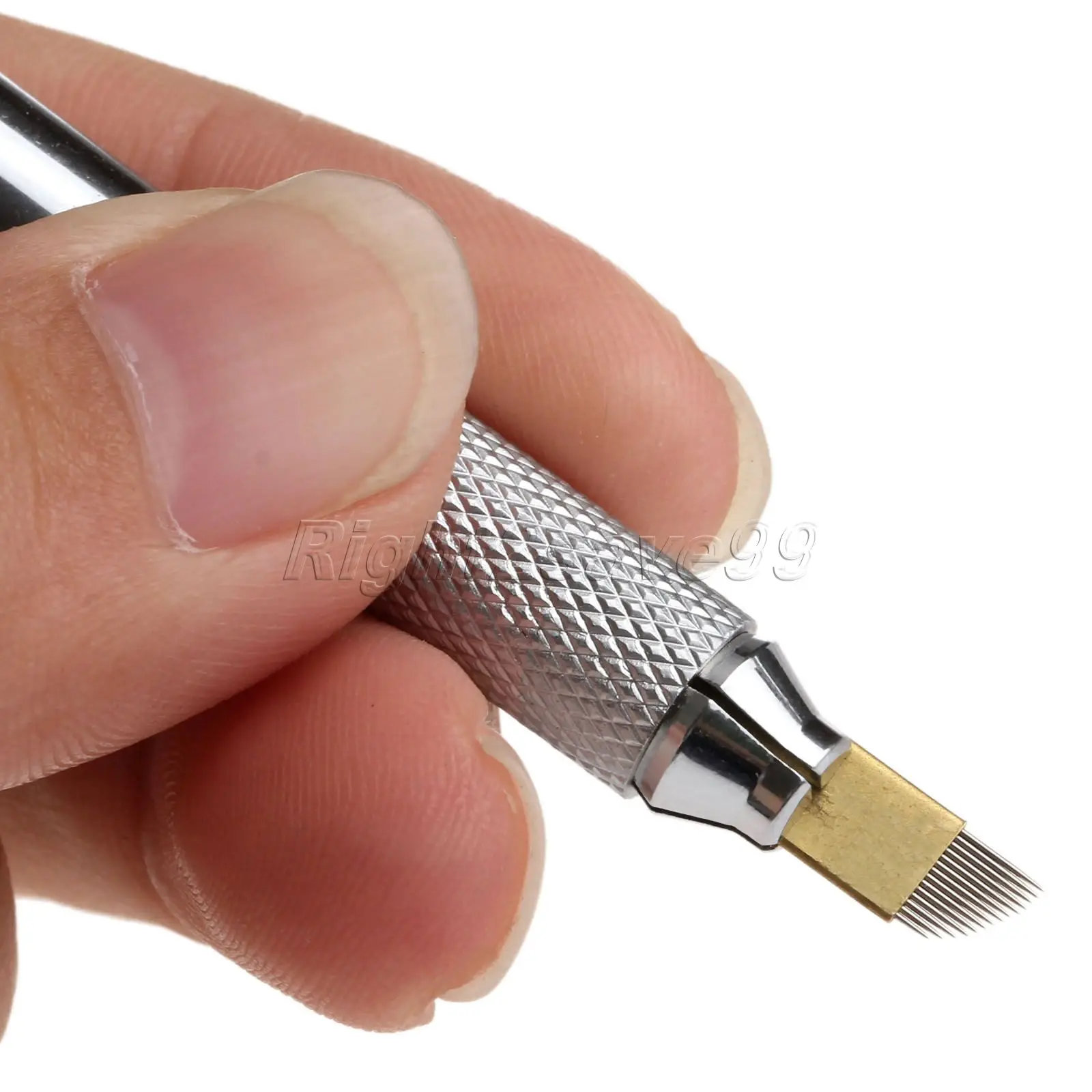 

Manual Tattoo Pen Eyebrow Permanent Makeup Tool Tattoo Machine 3D Microblading Needle Transparent Crystal Ruby