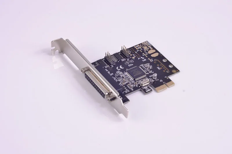 Серийная фотография PCI E к 2 портам s + параллельная карта контроллера с 1 портом