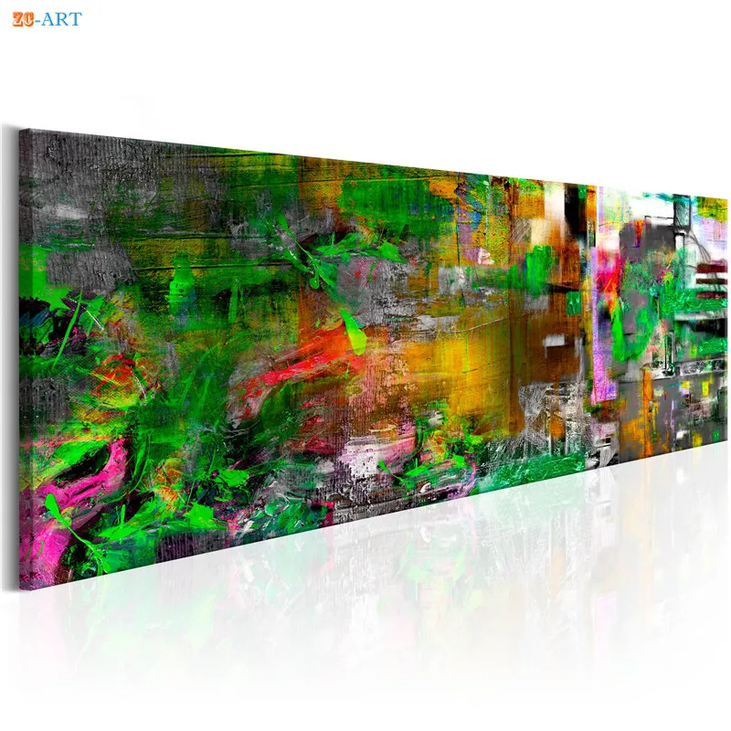 Abstract Painting Graffiti Prints Poster Canvas Modern Colorful Wall Art for Living Room or Coffee Shop Decor | Дом и сад