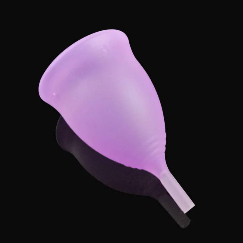 Purple Менструальная Чашка женщина менструация чашка копа менструальная de silicona медика для женщин Вагина период чашка колетор менструальная чашка s - Цвет: Purple