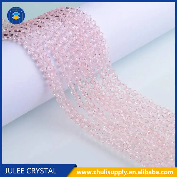 A3-C007 JuleeCrystal красный цвет бусины оптом 4 мм Хрустальные стеклянные Биконусы бусины для изготовления ювелирных изделий - Цвет: A3-C007