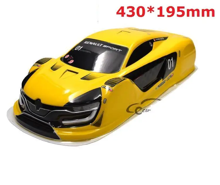 Ewellsell масштаб 1/10 гоночный автомобиль окрашенный ПВХ Корпус Корпуса 190 мм для