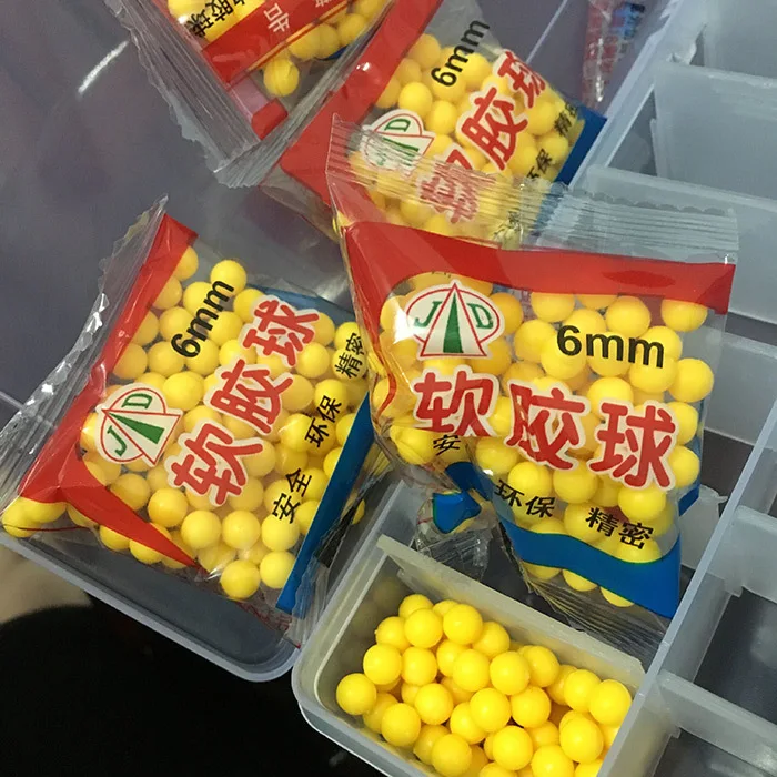 2 упаковки 6 мм игрушечный пистолет с мягкими пулями аксессуары 70-80 шт./упак. для