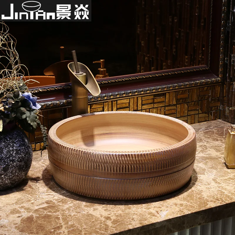 Европейский классический бассейн Jing Yan керамический художественный бассейн|basin