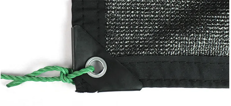 Черный цвет HDPE завод тенты УФ излучения цветы ПЭТ сетки солнечные укрытия с отверстием для подвешивания на метр сад парник на крыше крышка