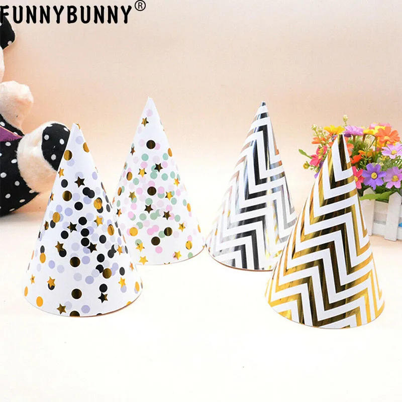 FUNNYBUNNY 3 шт в горошек шляпы для вечеринки детей взрослых украшения свадьбы дня