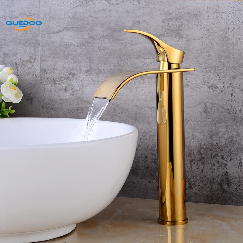 Кран для ванной комнаты латунный золотой кран раковины смеситель горячей и