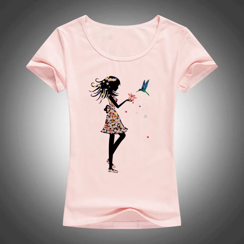 Женская летняя футболка с цветочным принтом модель F77 2017|women tees|fashion teest shirt women summer |