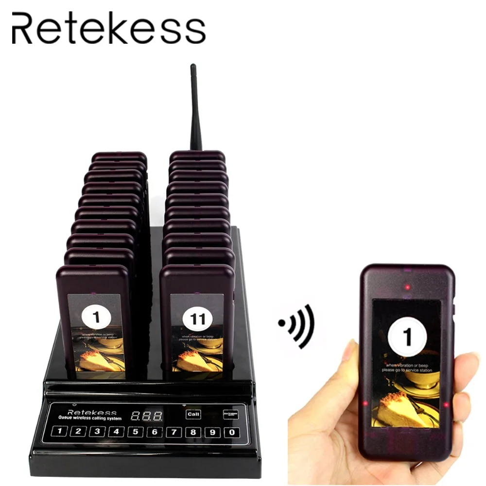 RETEKESS T112 ресторан пейджер очередь Беспроводная система подкачки с