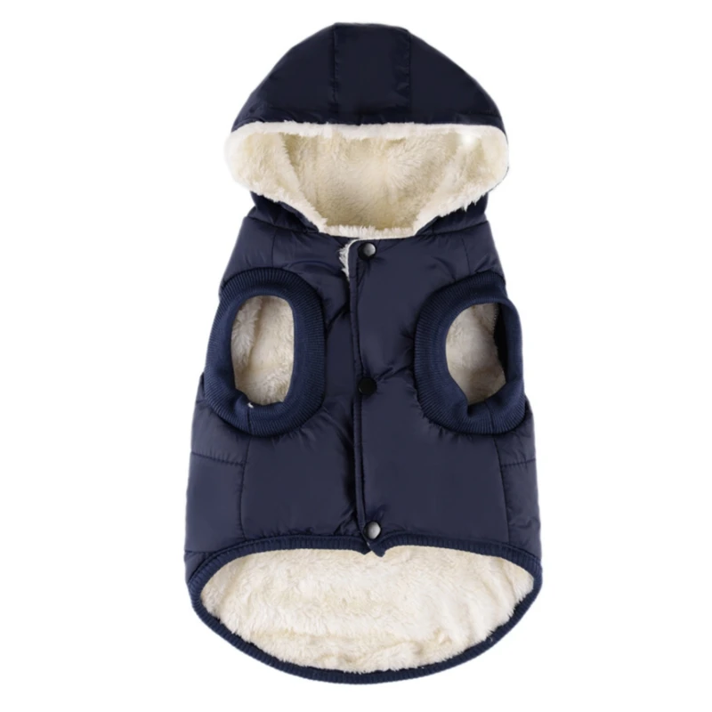 Теплая жилетка для домашних собак и котов куртка одежда чихуахуа мопса зимняя с