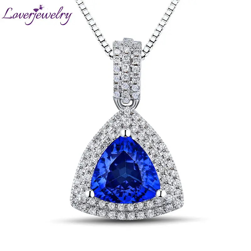 LOVERJEWELRY Для женщин кулон фантастические Винтаж трлн 8x8 мм 18Kt из белого золота с