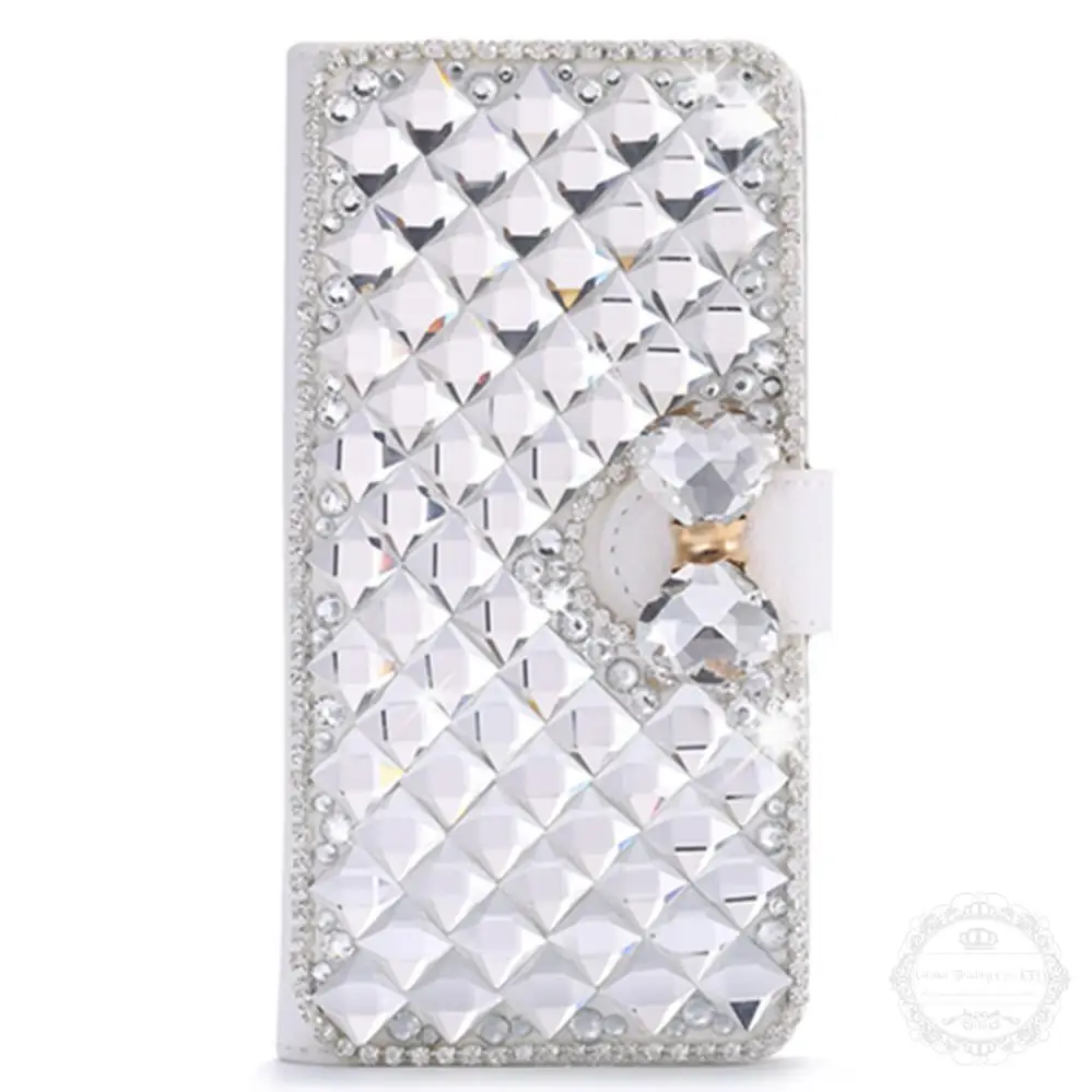 Luxury Rhinestone Diamond Flip Leather Case for Samsung Galaxy S3 S4 S5 Mini S6 S7 Edge Plus Note 3 4 5 |