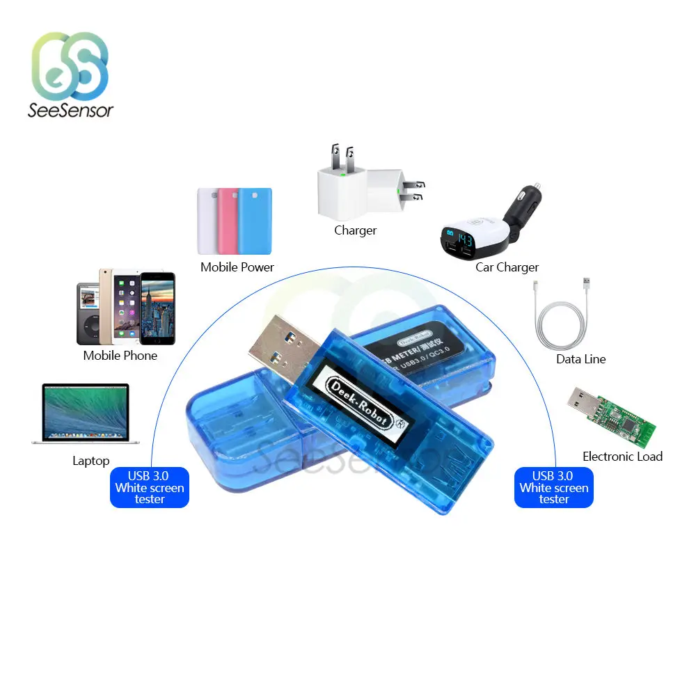 0 91 дюймов 3 7 В 13 в 3А oled экран USB детектор вольтметр зарядное устройство мощность