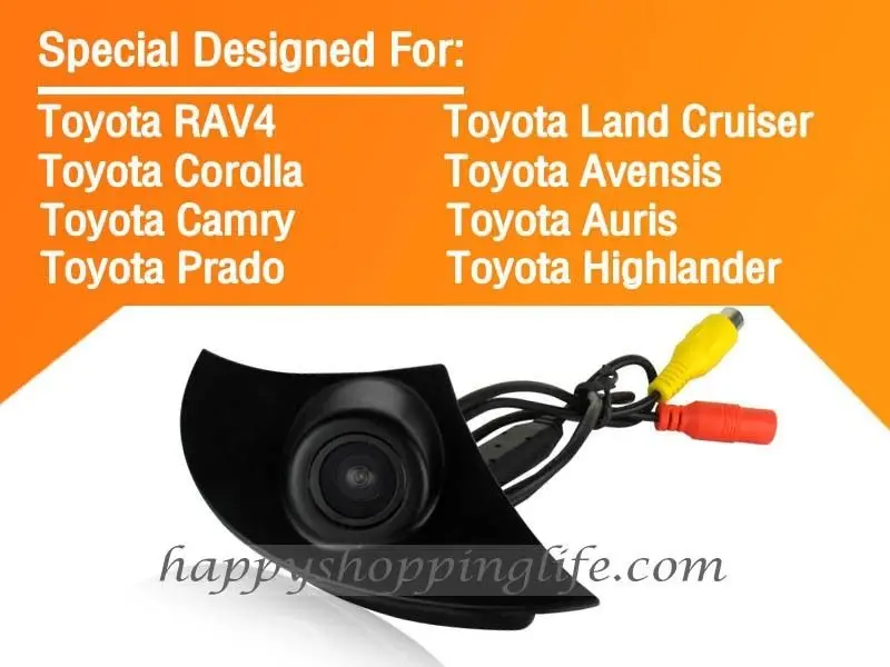 CCD логотип автомобиля вид спереди Камера для Toyota RAV4 Corolla Prado Land Cruiser