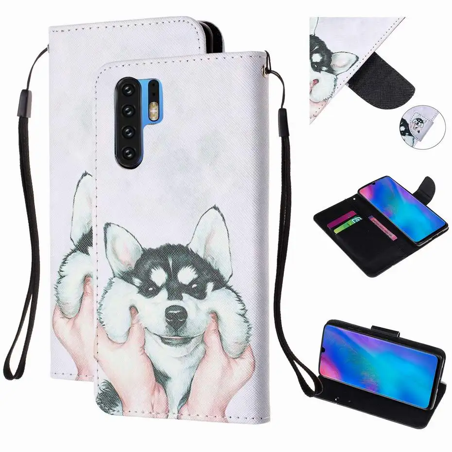 Чехол бумажник из искусственной кожи для Huawei P20 P30 P9 P10 Mate 10 20 Pro Lite Y6 Y5 2017 2018 P Smart Honor