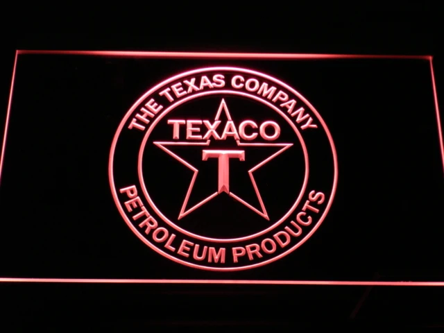 Фарфоровый газовый насос TEXACO d122 светодиодные неоновые световые вывески с