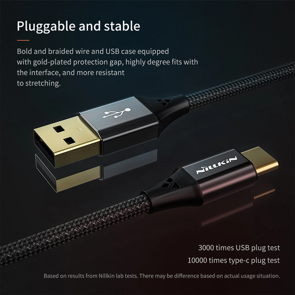 NILLKIN type C Быстрая зарядка USB кабель FCP 5A 40 Вт для huawei mate 20 Pro RS 20X Galaxy S10 S10+ S10e Note 9 S9 для OPPO 1 м нейлон