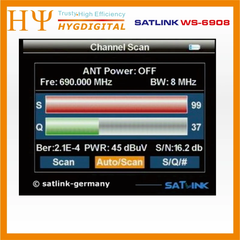 Digital Satlink Meter WS-6908 3.5&quot LCD Display FTA Satellite Finder PK WS-6906 WS-6933 | Электроника