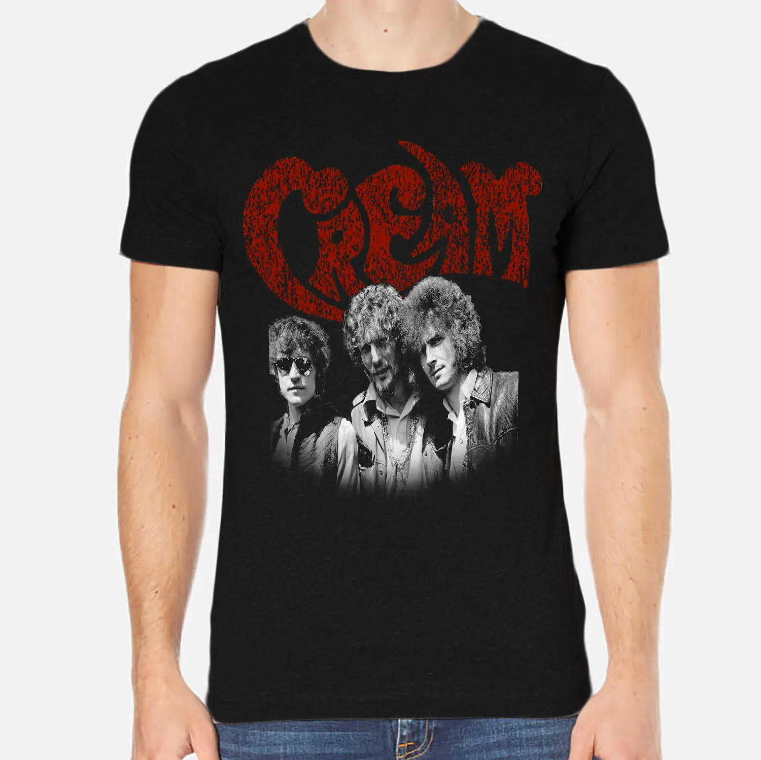 Cream Rock New Men T-Shirt Black Clothing T Shirt Discount 100 % Cotton For Men'S Letter top tee 2018 Latest | Мужская одежда