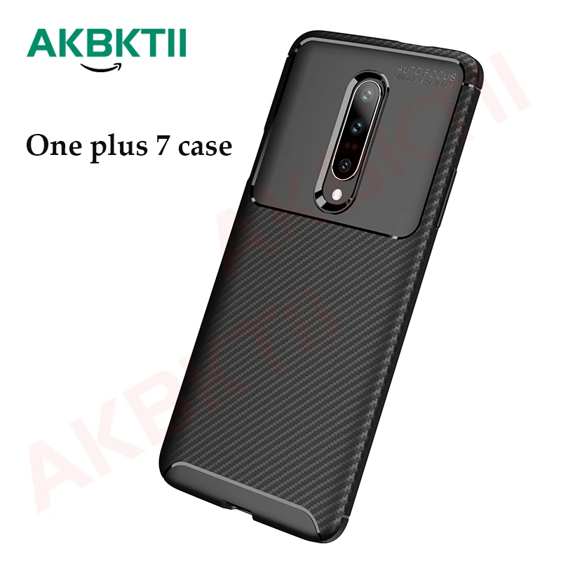 AKBKTII ударопрочный чехол из углеродного волокна для телефона One plus 7 6 oneplus T
