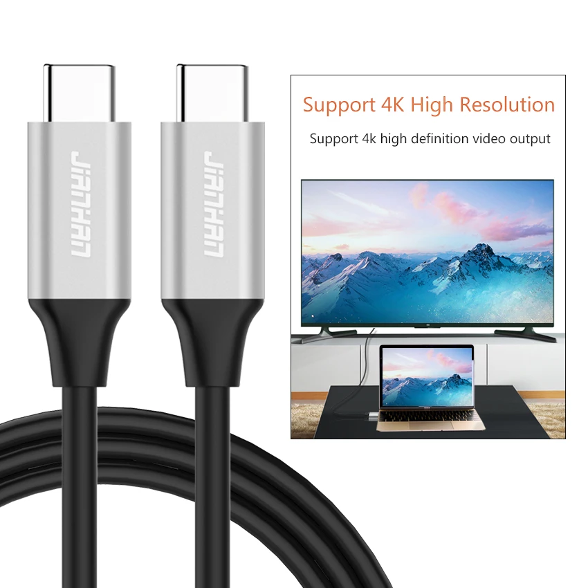 Кабель зарядный JianHan 3 А USB C на Type для Samsung Galaxy S9 1 | Электроника