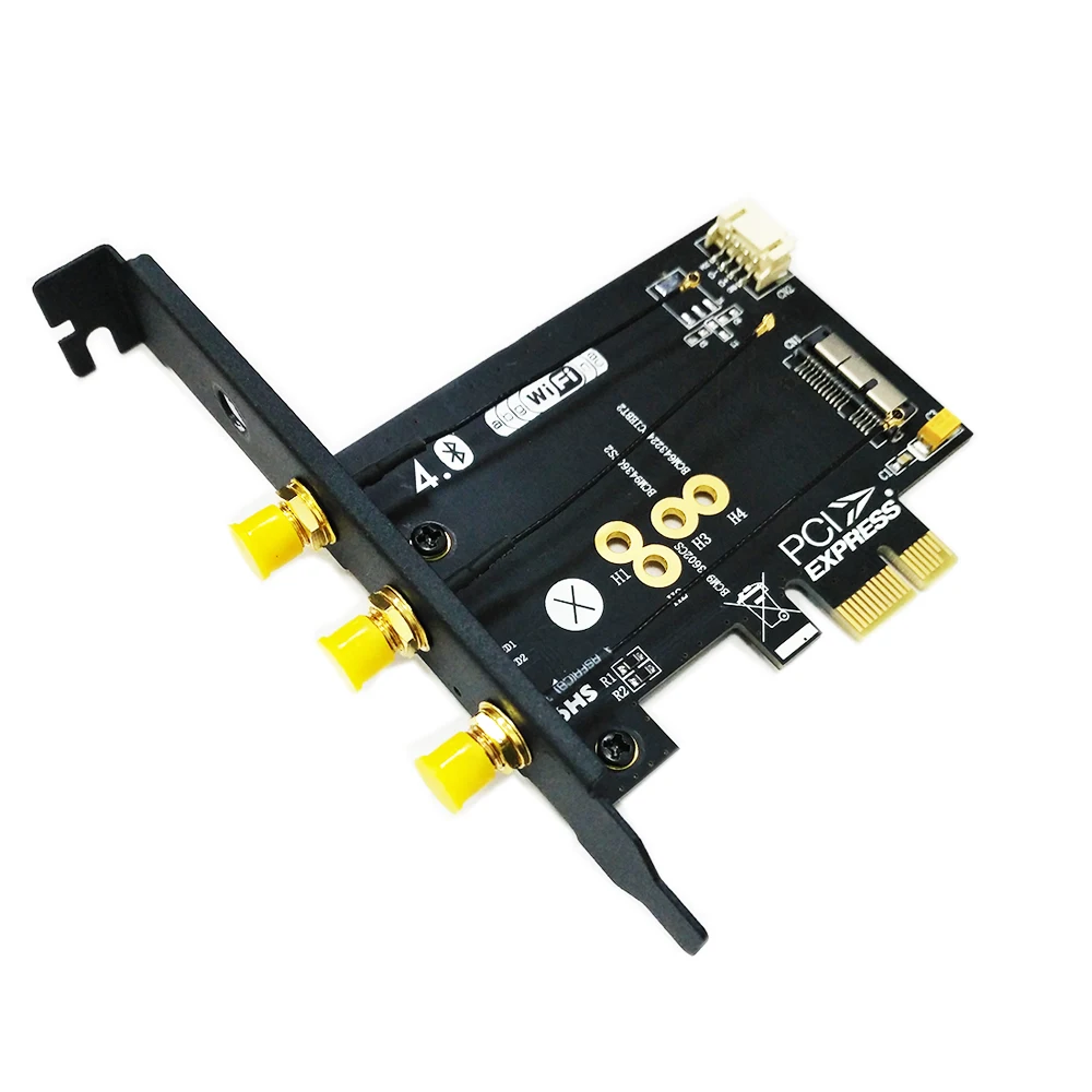 Антенны 802 11 + Bluetooth 4 0 Broadcom BCM943602CS BCM94360CS2 беспроводная Wi-Fi карта Mini PCI-E к 1X адаптер ПК