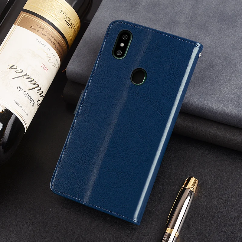 Чехол для телефона из искусственной кожи Oukitel C15 Pro флип кейс деловой чехол Мягкая