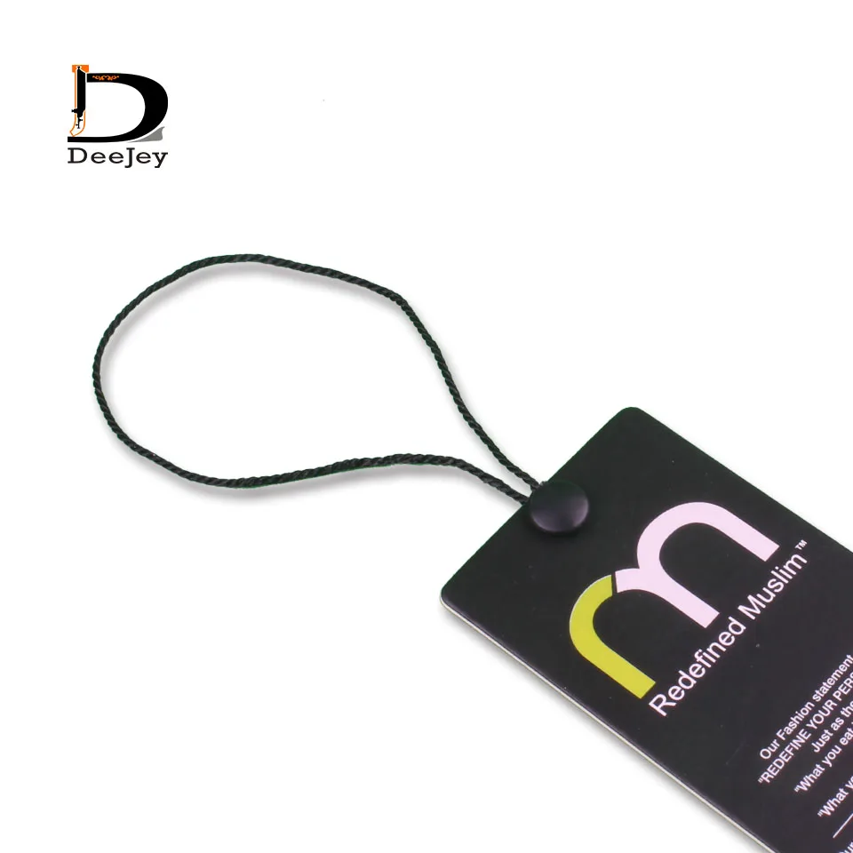 Круглые бирки пряжка застежка кнопка черная или белая для подвешивания шнуры